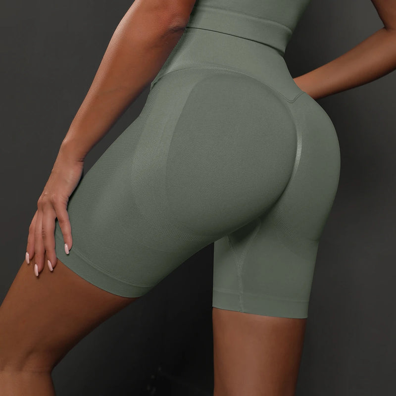 Shorts esportivos feminino - cintura alta